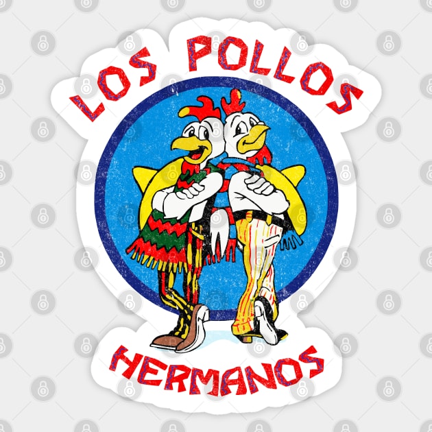 Los Pollos Hermanos - vintage logo Sticker by BodinStreet